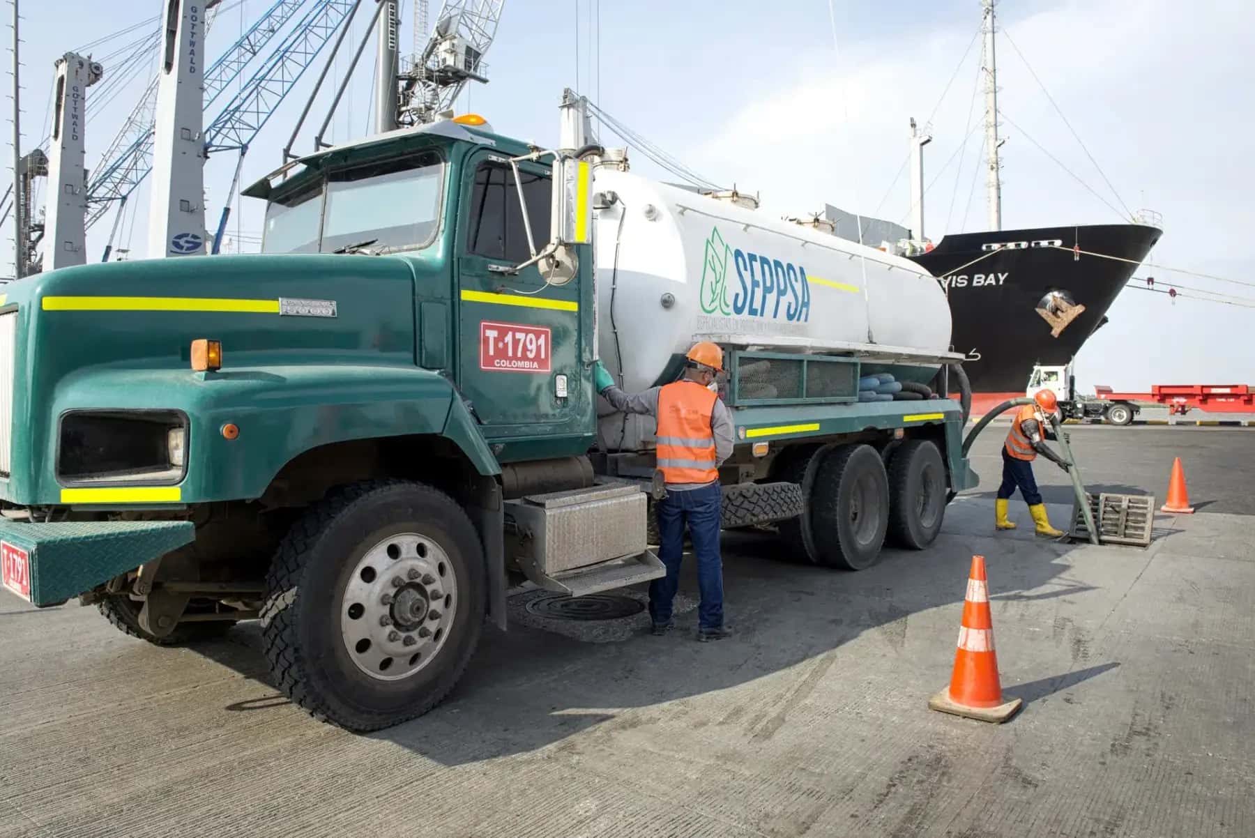 Servicio de camión Vactor industrial