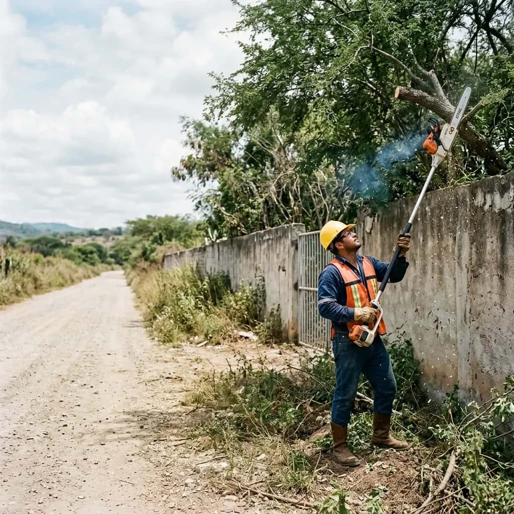 Poda y tala técnica de árboles con permiso ambiental