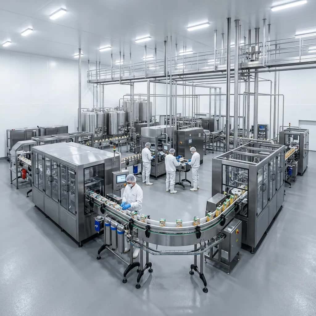 Operativos e instalaciones para industria-alimentaria