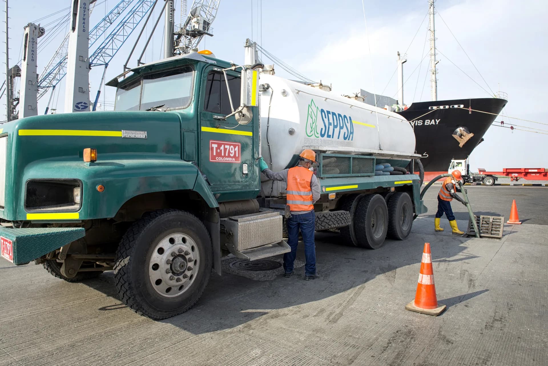 Servicio de camión Vactor industrial