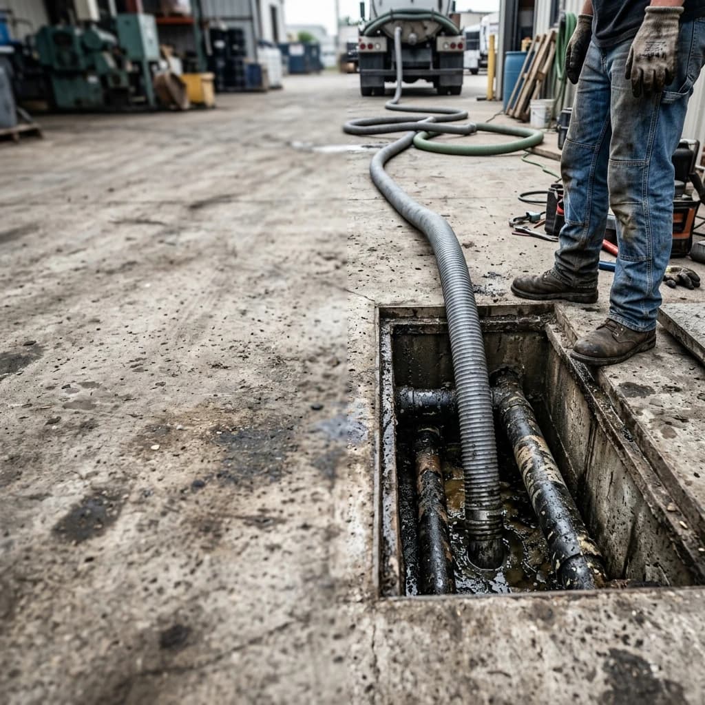 Sondeo y destape de tuberías industriales